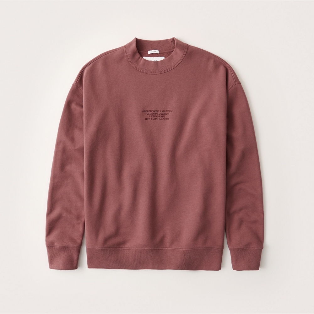 soft a&f crew sweatshirt