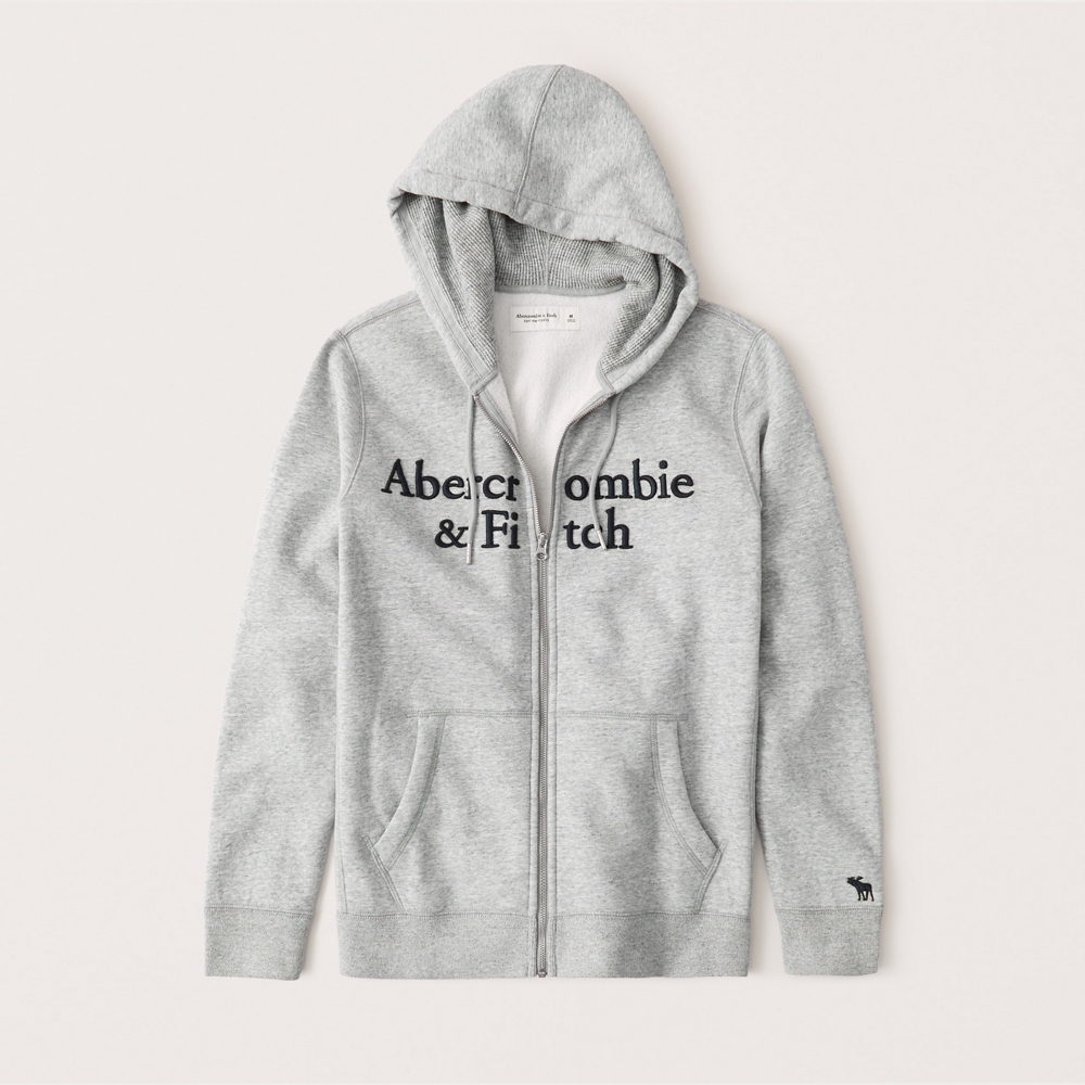 abercrombie and fitch logo hoodie