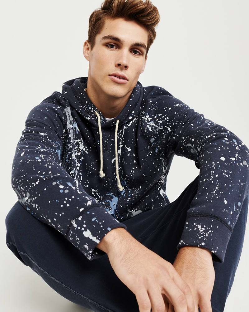 abercrombie paint splatter hoodie