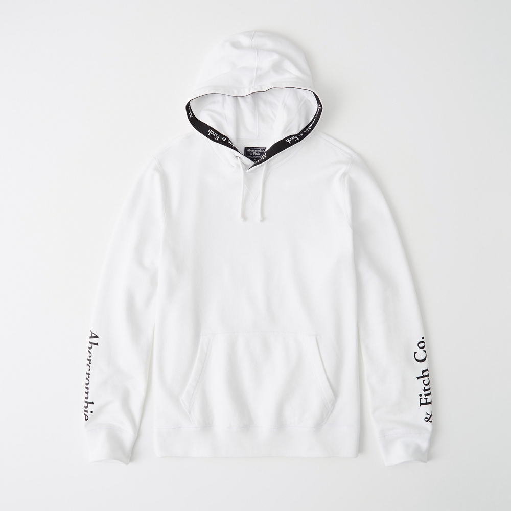 abercrombie white hoodie