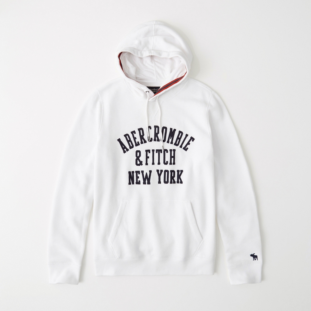 abercrombie and fitch logo hoodie