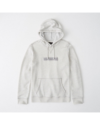 Mens Embroidered Logo Hoodie | Mens Tops | Abercrombie.com