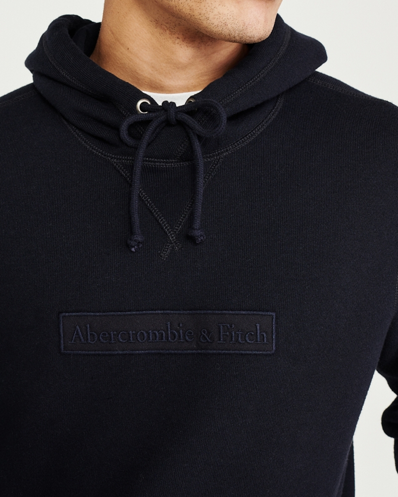 abercrombie box logo hoodie