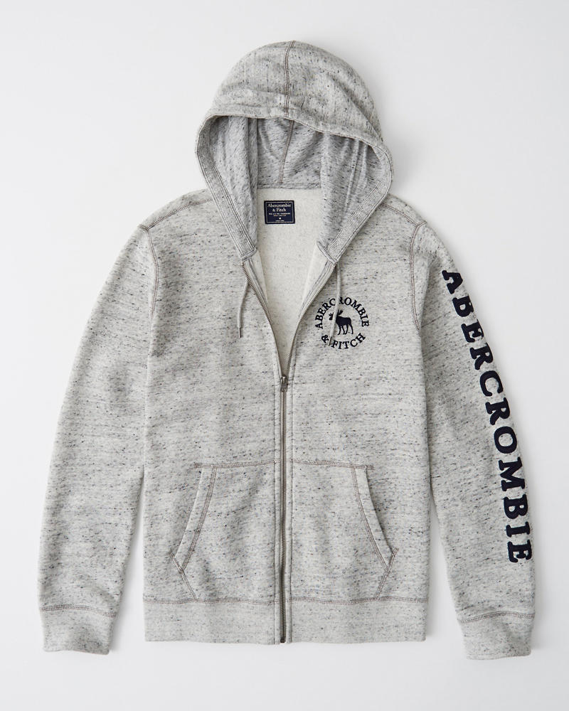Herren Hoodie mit durchgehendem Reißverschluss und Herren Hoodie mit durchgehendem Reißverschluss und