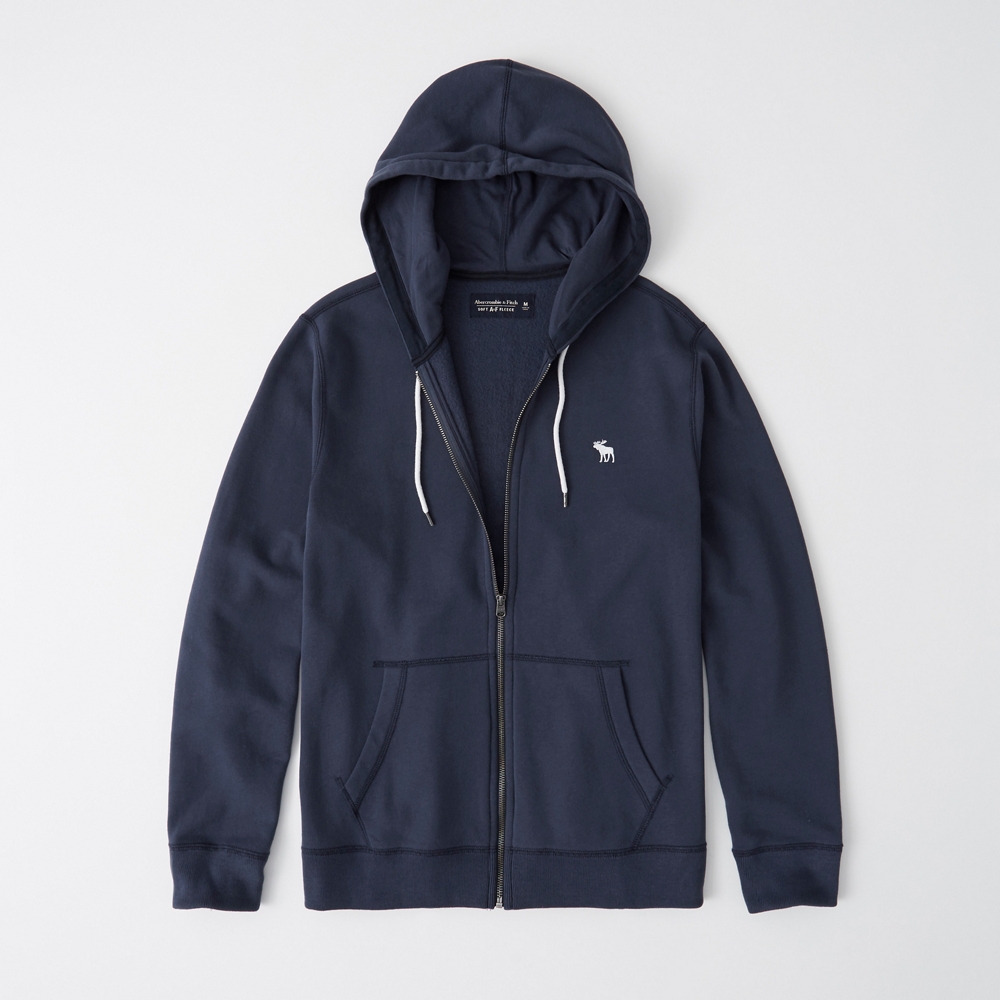 abercrombie navy blue hoodie