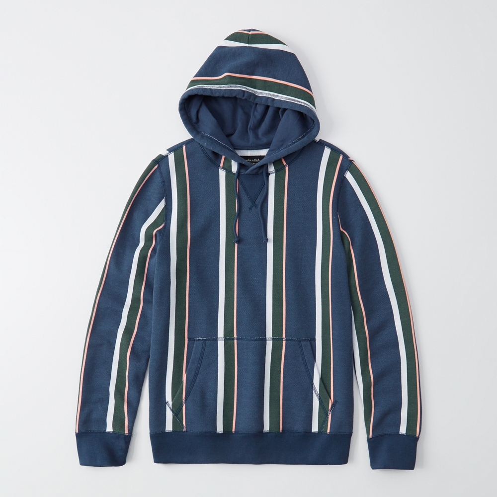 men's striped hoodie