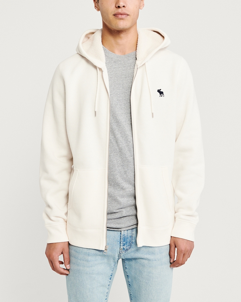 Sherpa Hood Icon Full-Zip Hoodie