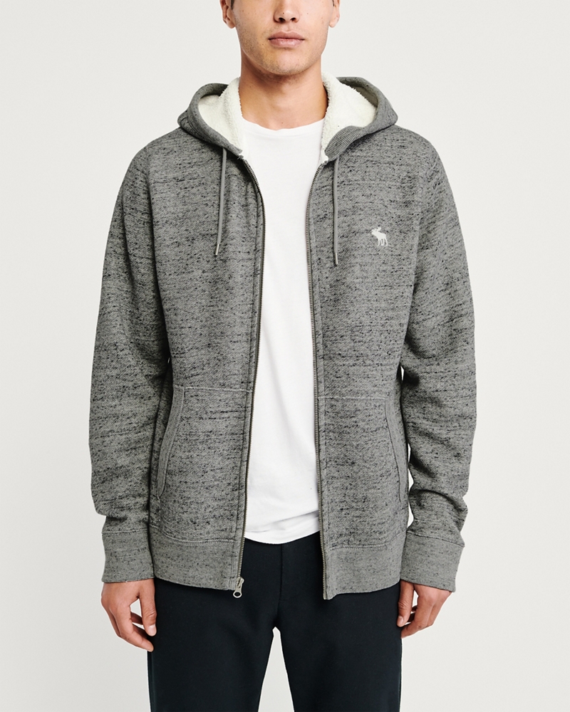 Sherpa Hood Icon Full-Zip Hoodie