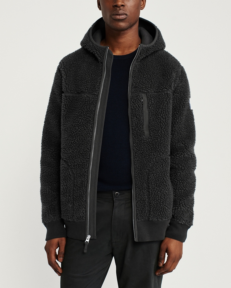Sherpa Full-Zip Hooded Jacket