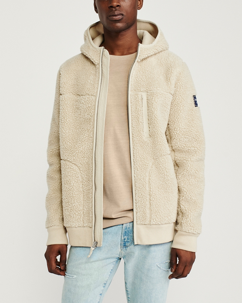 Sherpa Full-Zip Hooded Jacket