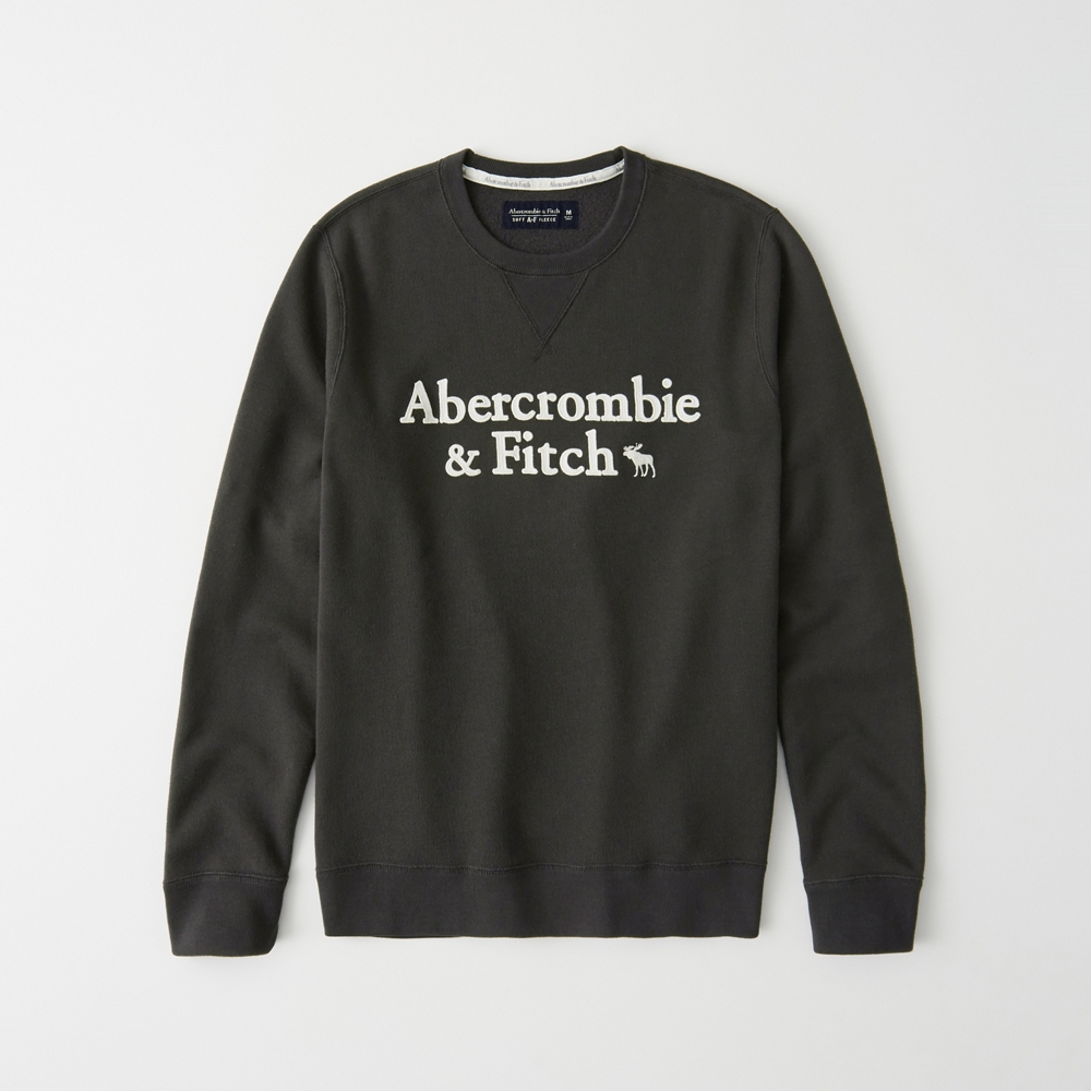 soft a&f crew sweatshirt