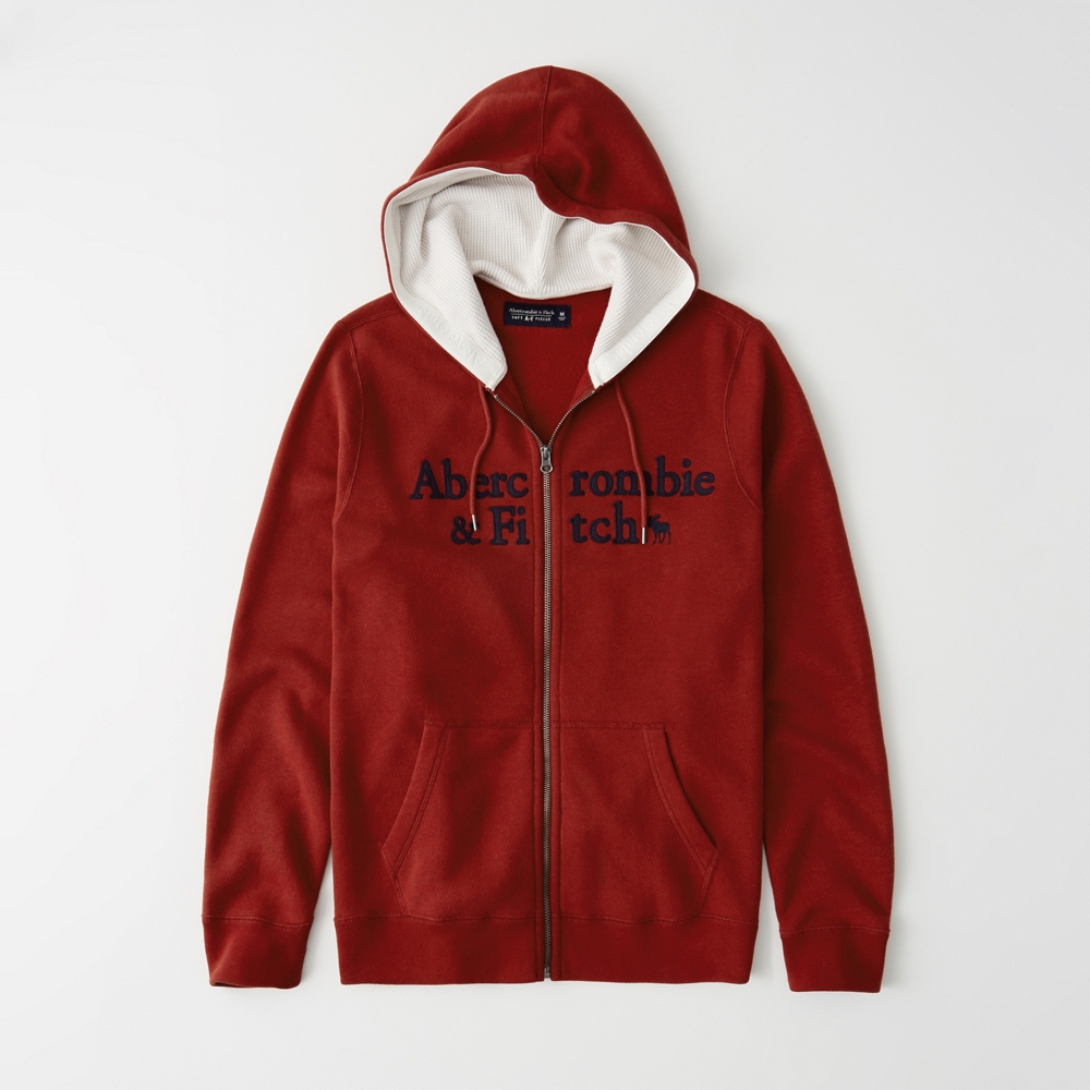 red abercrombie hoodie