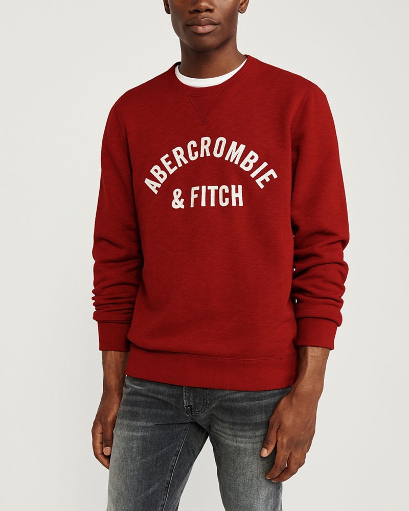 Applique Logo Crew Sweatshirt