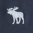 NAVY WITH LIGHT BLUE MOOSE