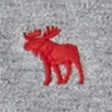 HEATHER GREY WITH RED MOOSE