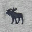 GREY WITH BLACK MOOSE