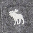 GREY WITH WHITE MOOSE