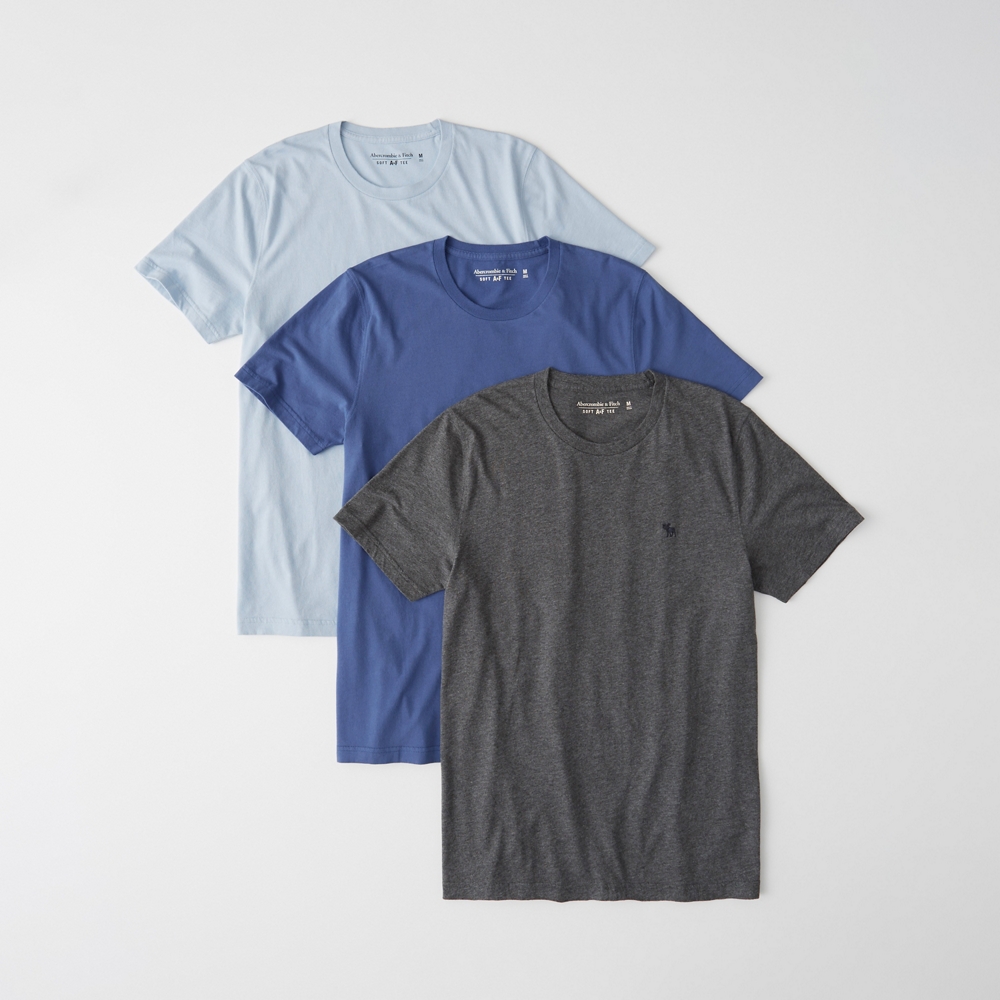 pack 3 t shirt abercrombie