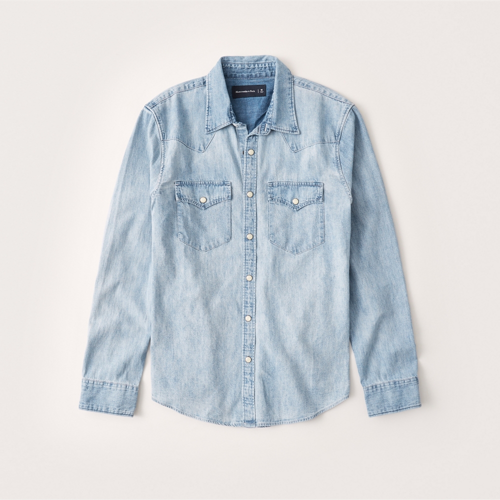 abercrombie denim shirt