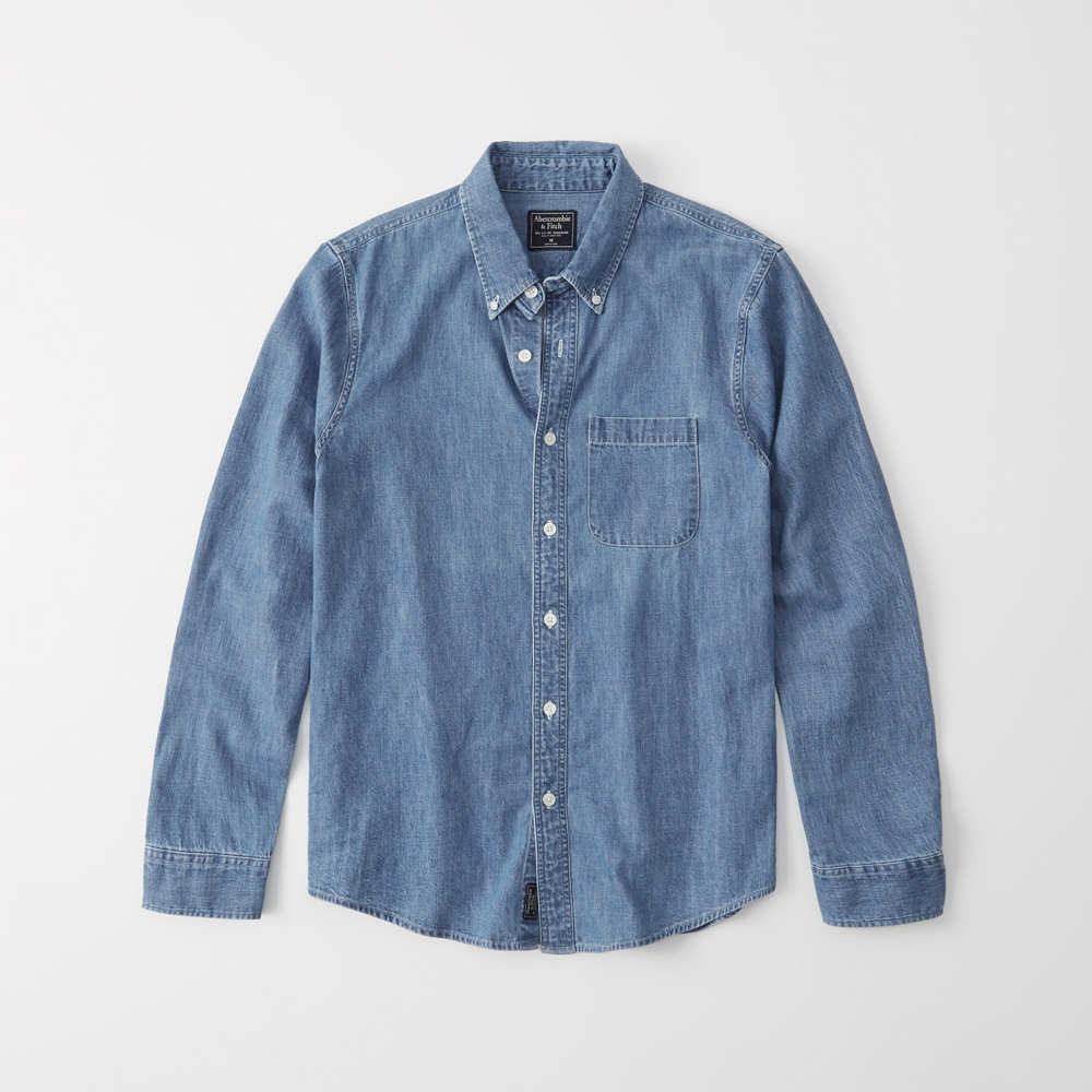 abercrombie and fitch denim shirt