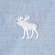 LIGHT BLUE WITH MOOSE
