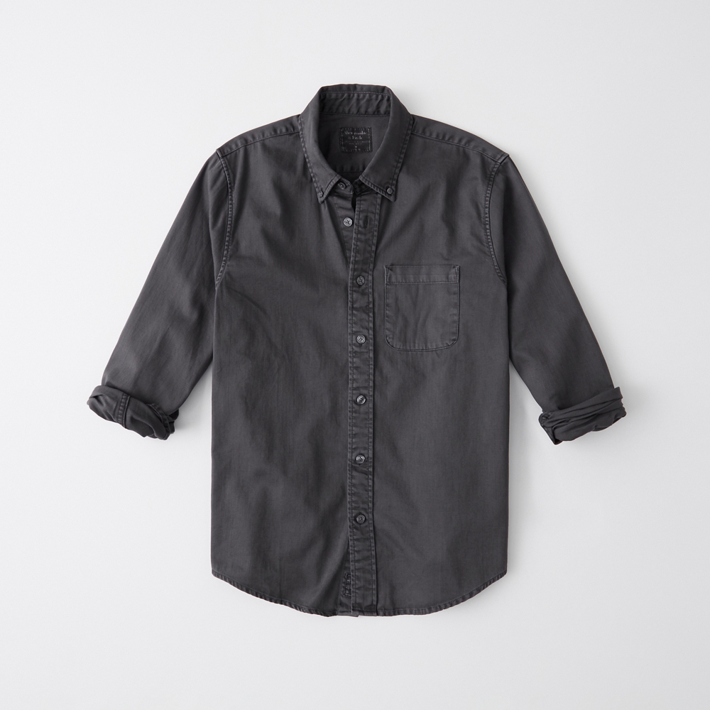 abercrombie denim shirts