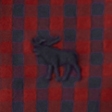 RED CHECK WITH MOOSE