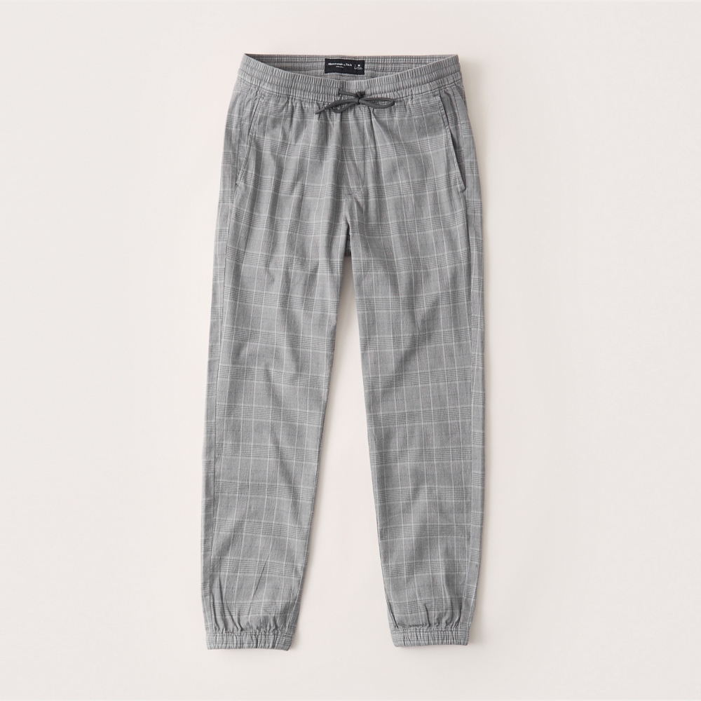 abercrombie twill joggers