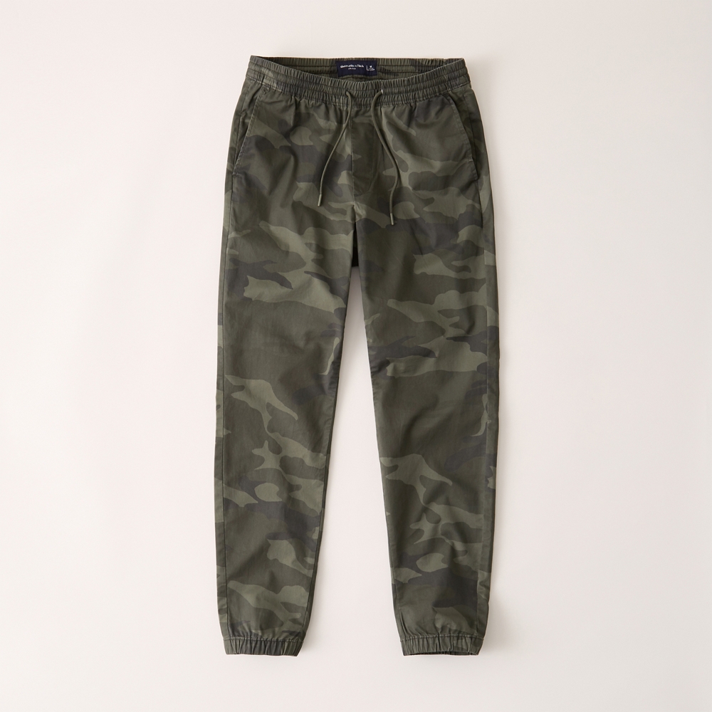 abercrombie twill joggers