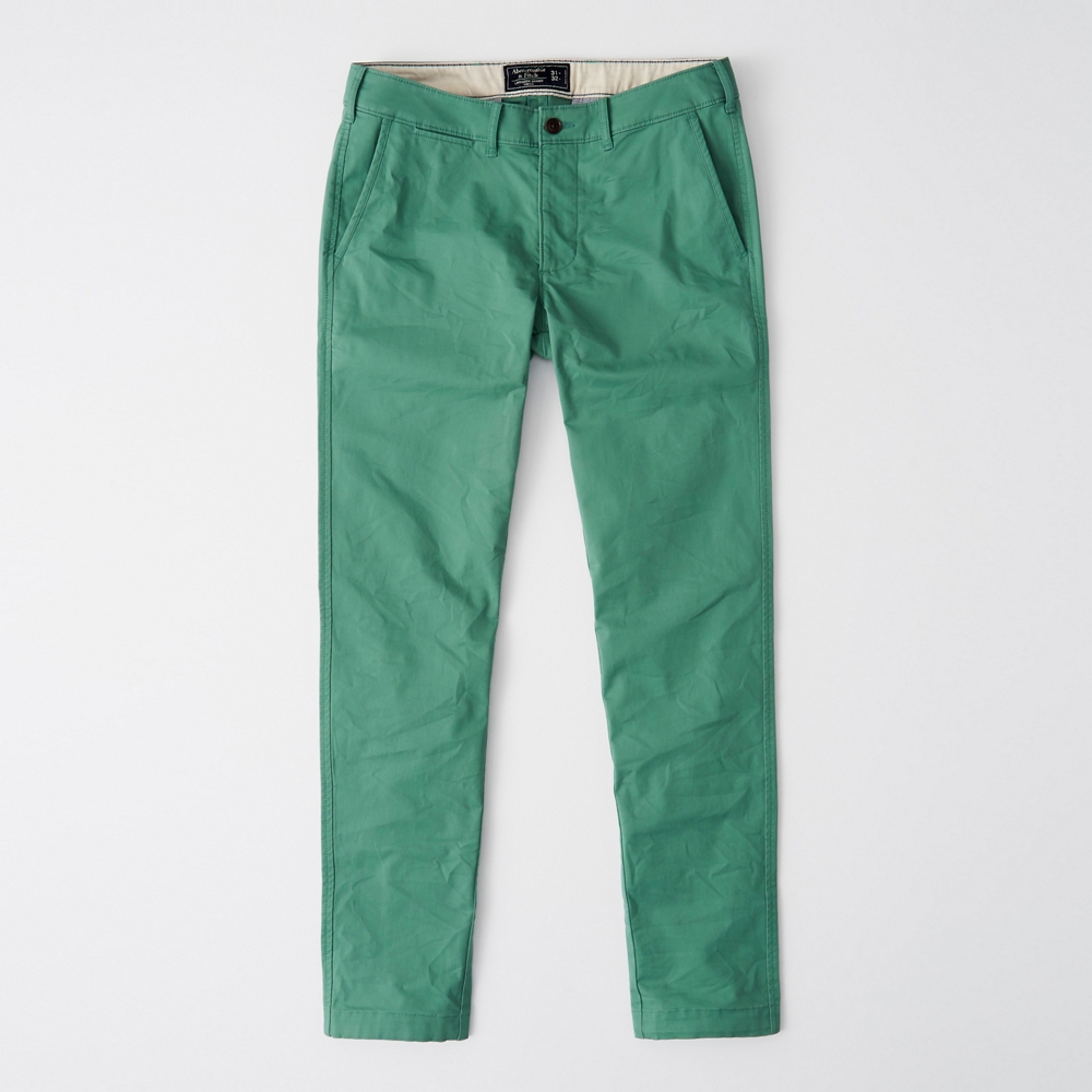 green skinny chino pants