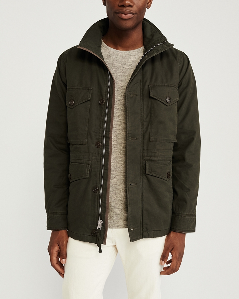 Hooded Military Jacket