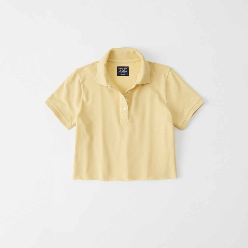 cropped polo shirt short sleeve