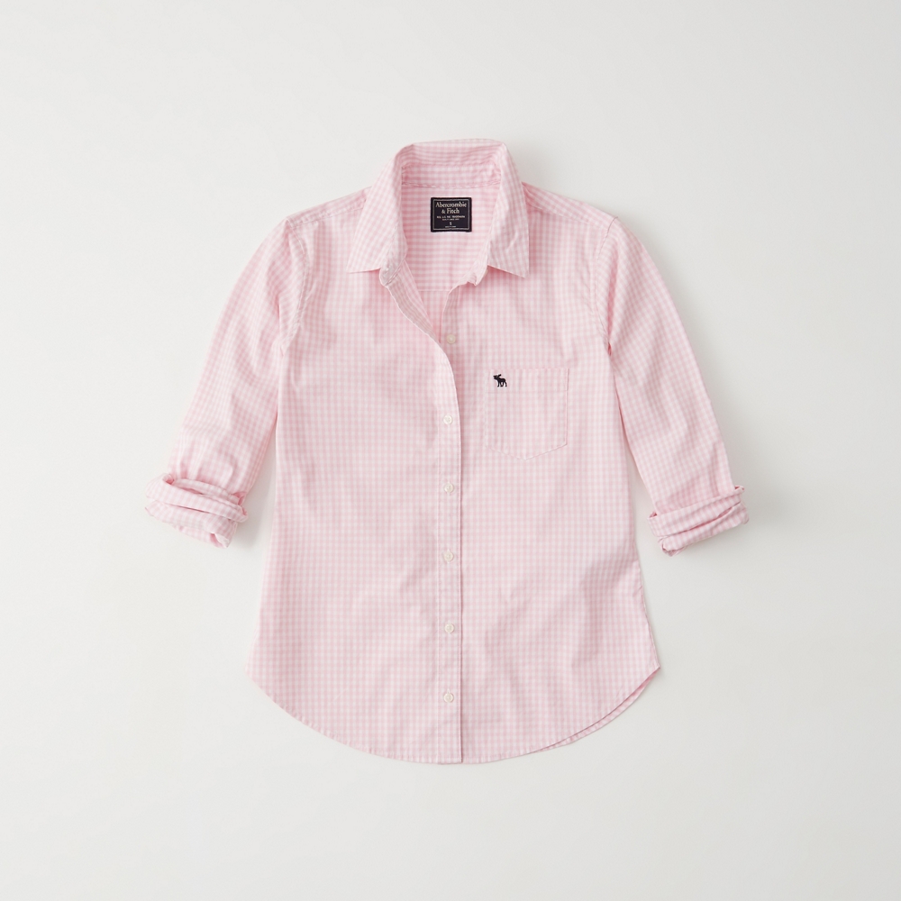 abercrombie pink shirt