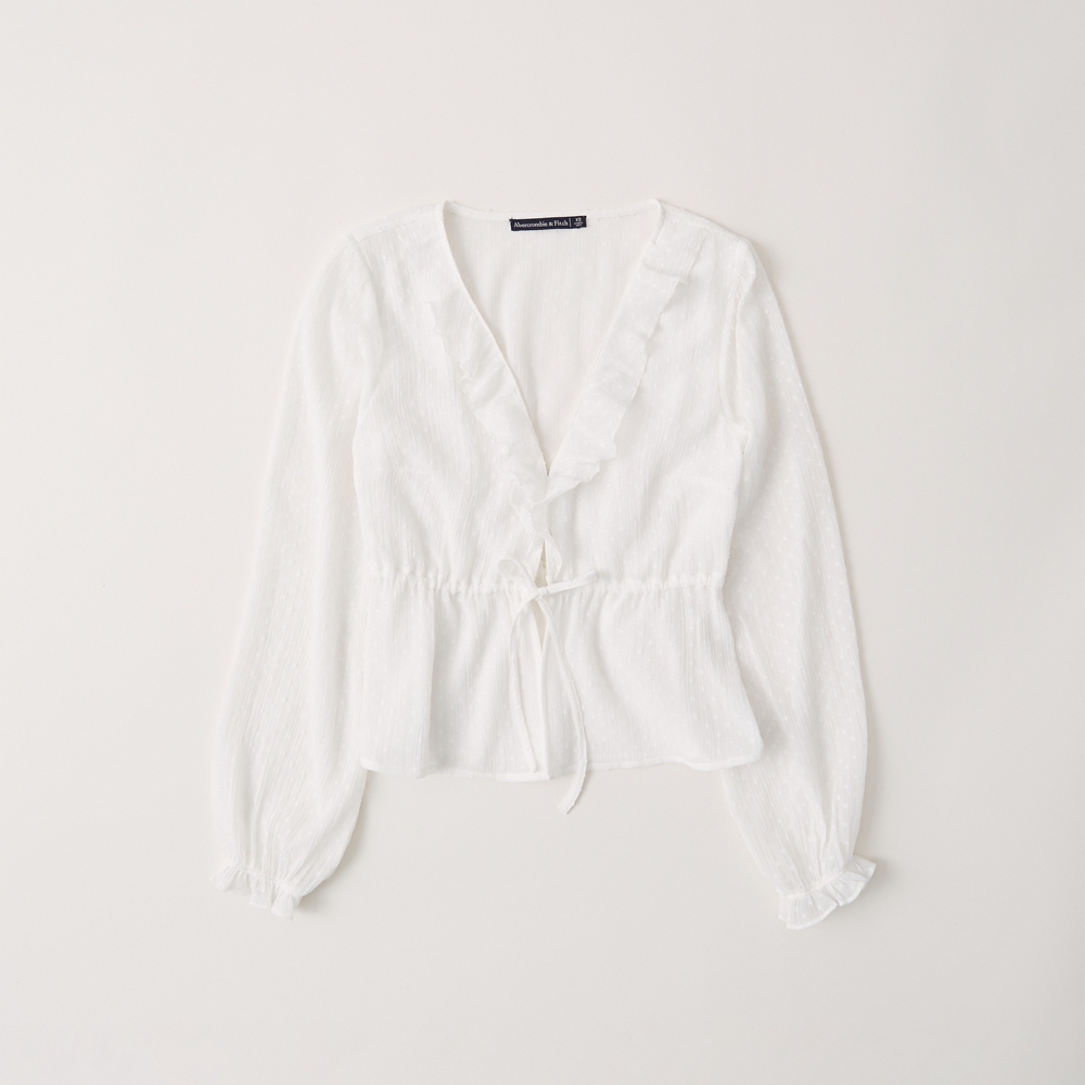 abercrombie white blouse