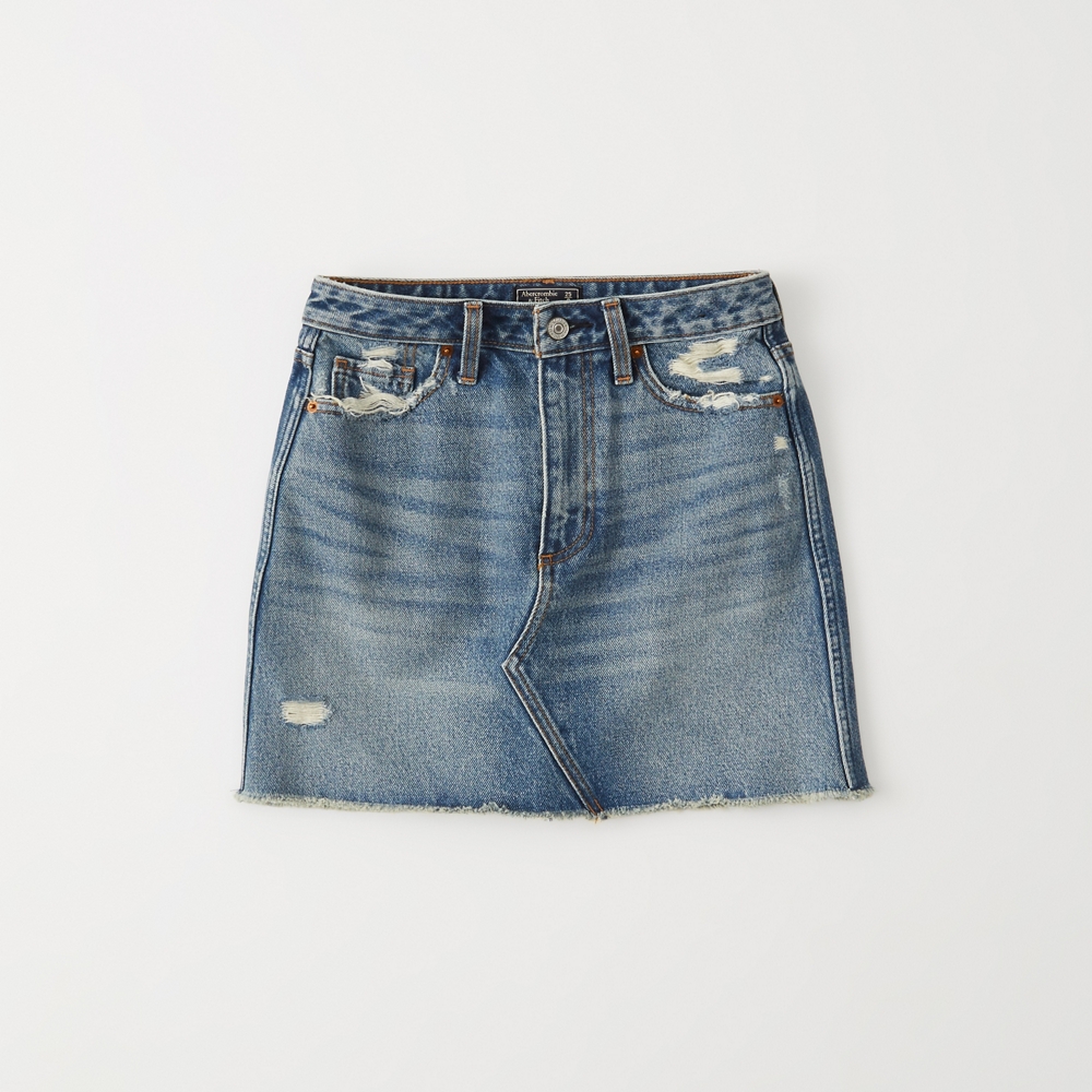 abercrombie denim skirt