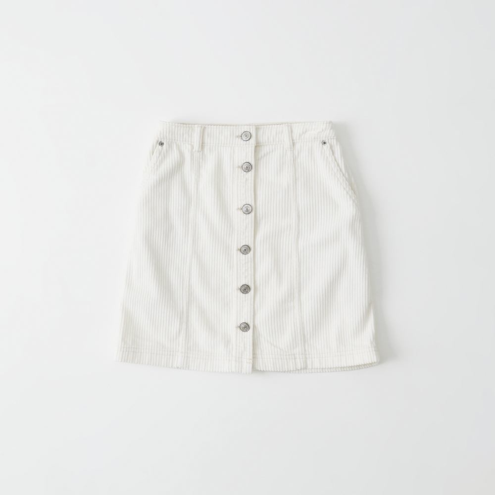 white corduroy skirt