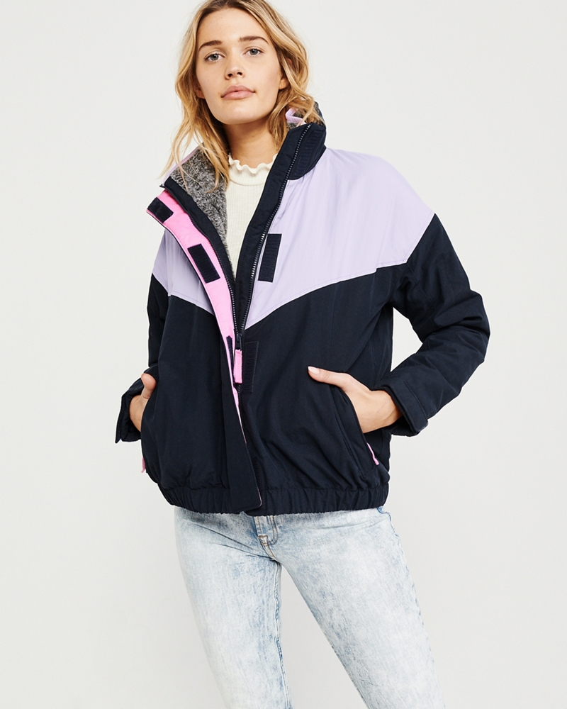 Colorblock Nylon Jacket