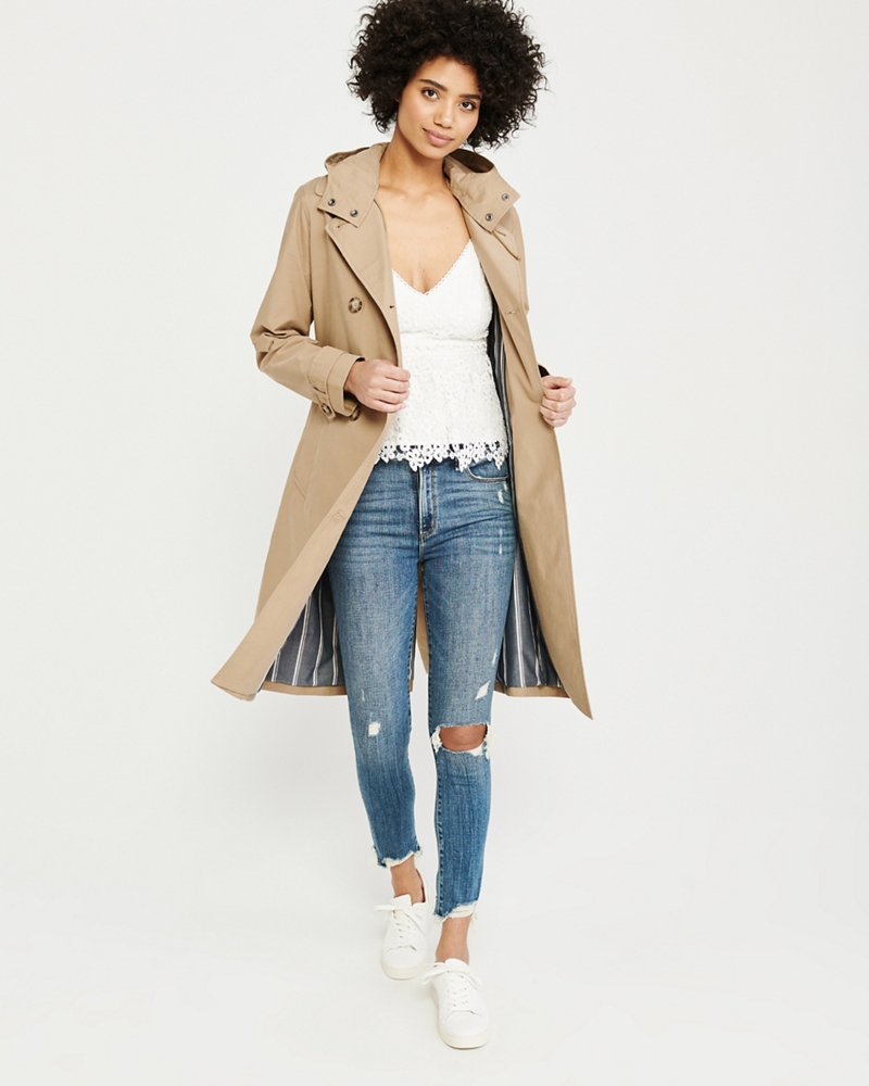 Hooded Trench Coat