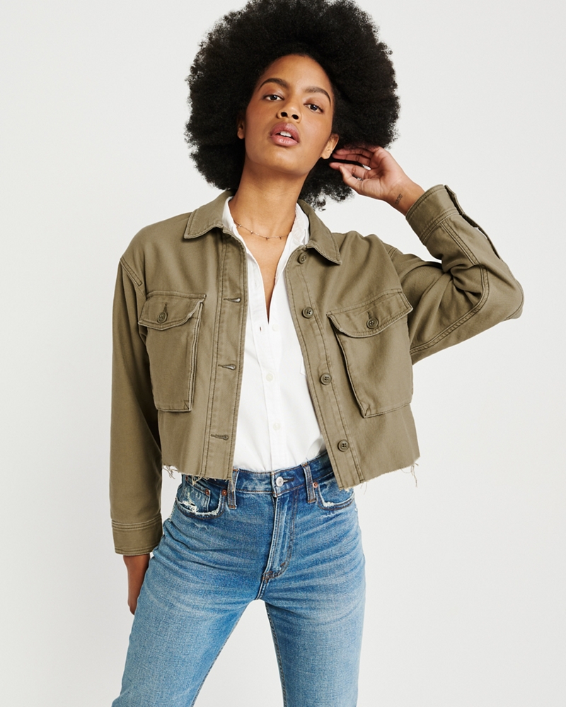 Cropped Military Jacket
