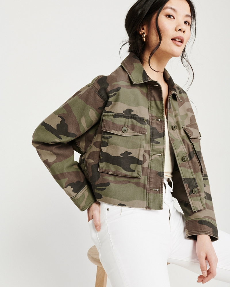 Cropped Military Jacket