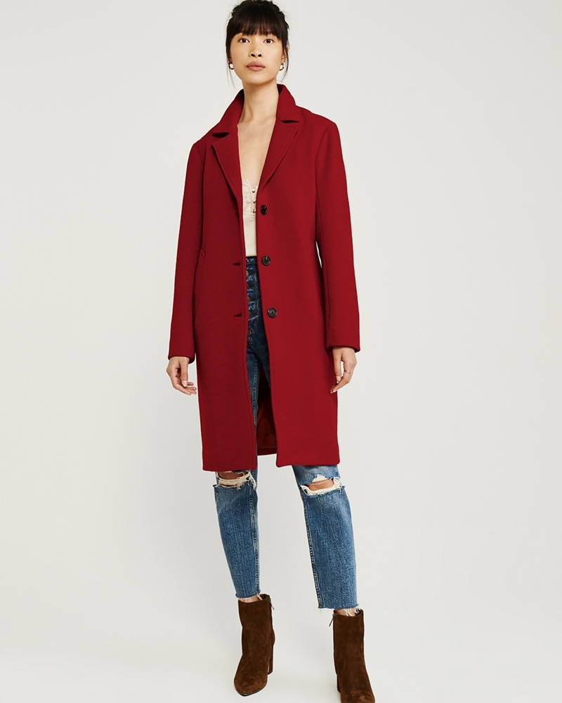 Wool-Blend Dad Coat