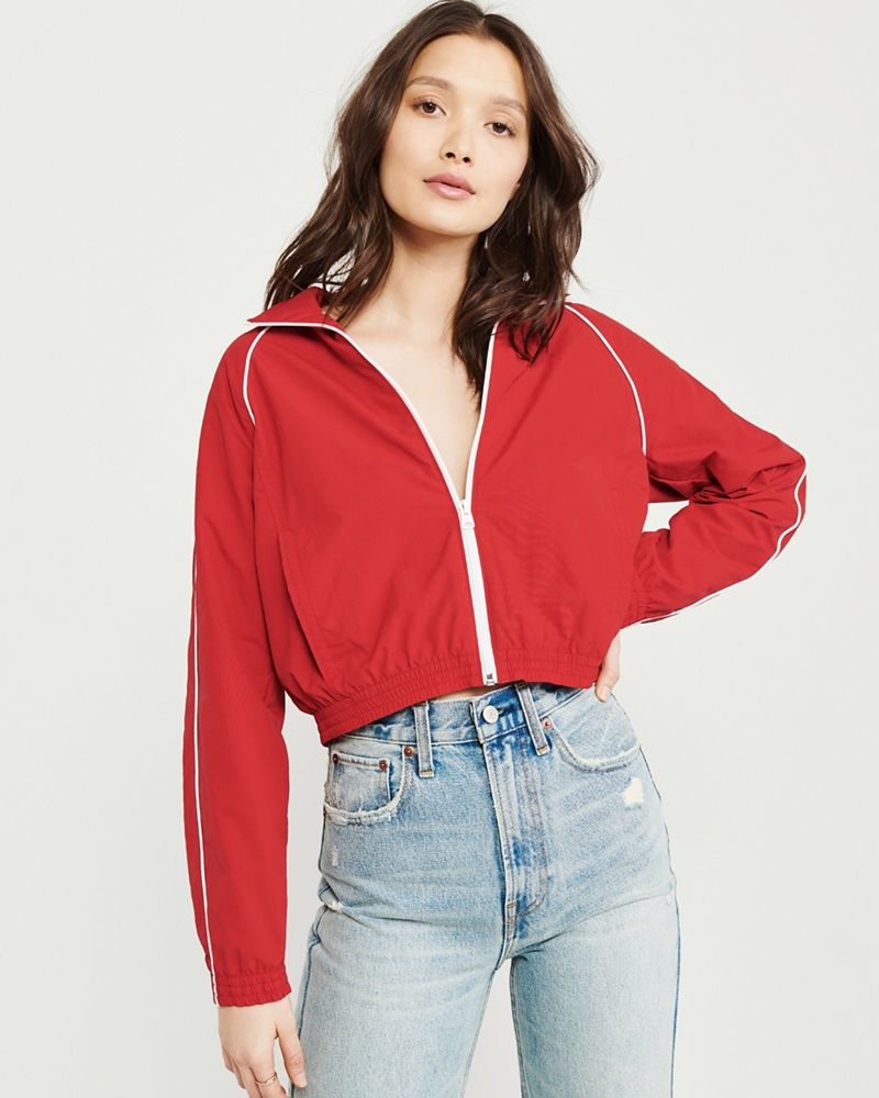 Mock Neck Windbreaker