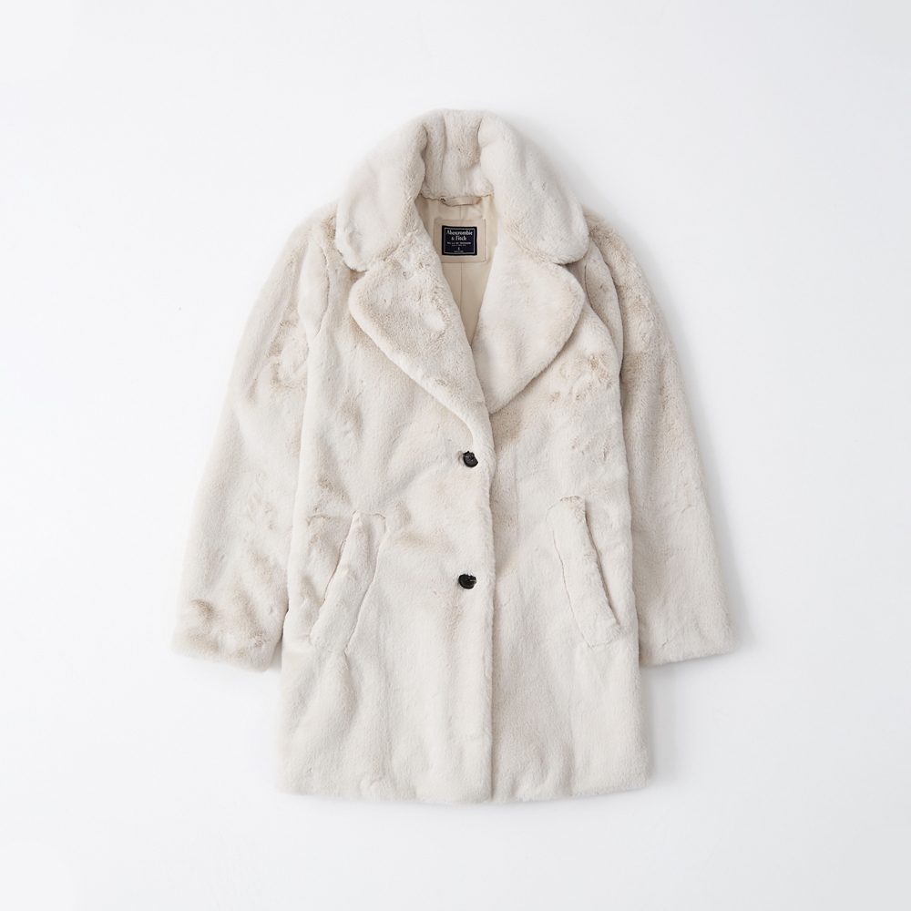 abercrombie and fitch fur coat