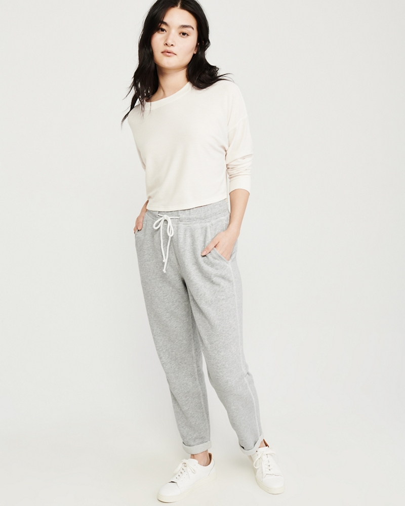 rolled hem sweatpants