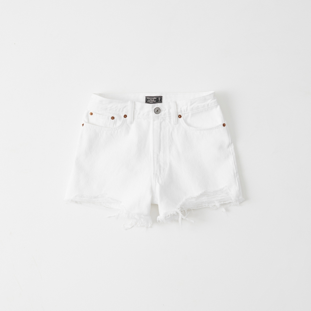 annie high rise shorts abercrombie