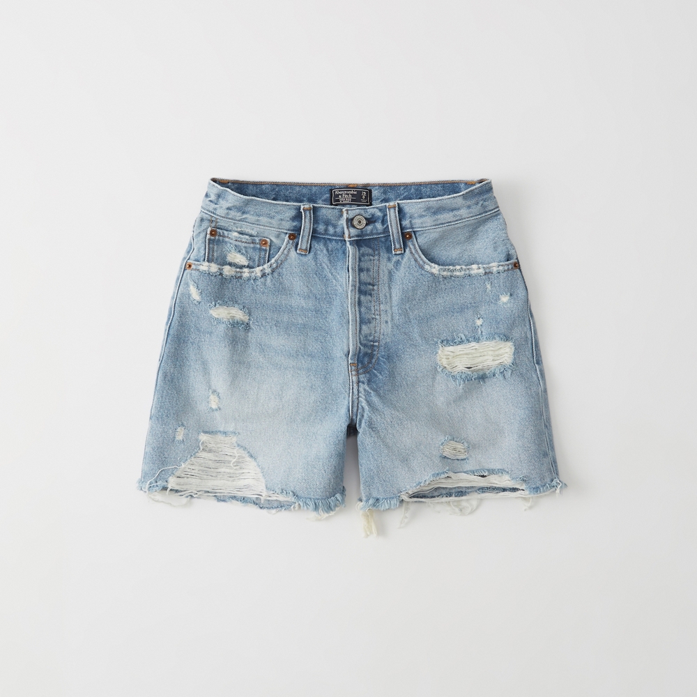 mid length jean shorts