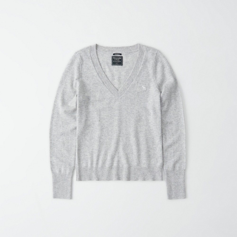 abercrombie and fitch white sweater