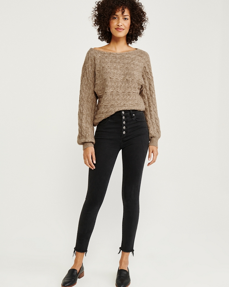 Cable Knit Dolman Sweater