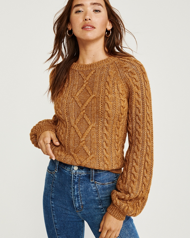 Cable Crew Sweater
