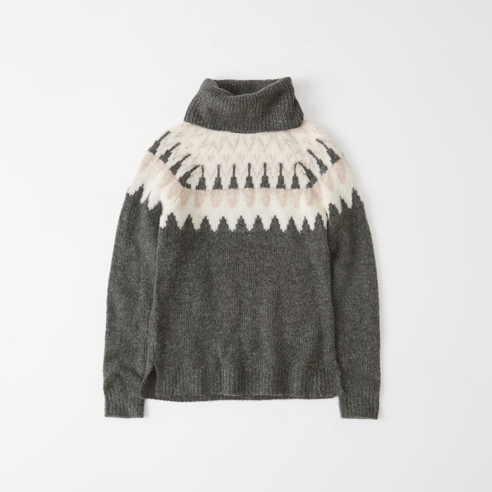 Women's Fair Isle Turtleneck Sweater 